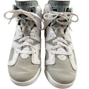 Jordan Nike RETRO NBA Ball Shoes White Gray 384665-100 Boys Youth:  Fast Ship